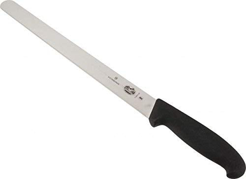 Victorinox Fibrox Pro Cuchillo para Cortar de 12 Pulgadas con Borde Recto y Mango Negro