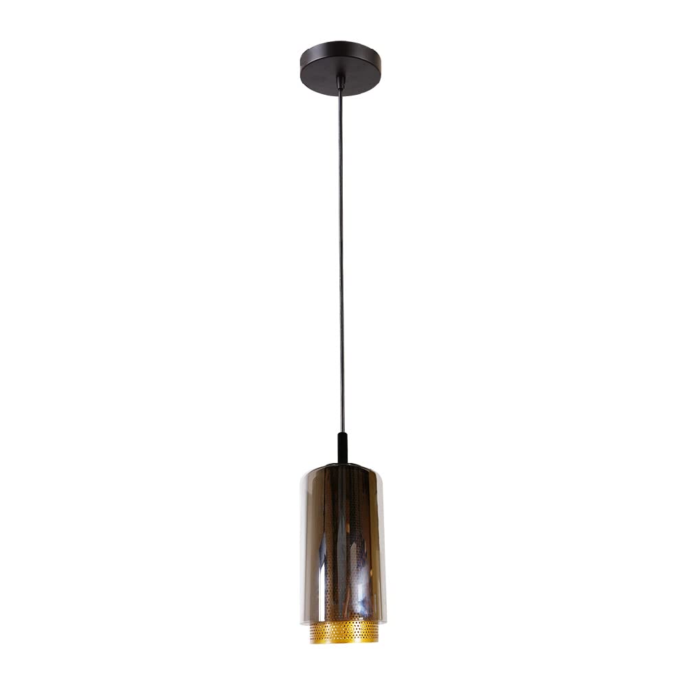 Tecnolite Lámpara Colgante de Cristal 1.50 m de Altura, Potencia Máx. 60 W, 1 Base E27, No incluye foco