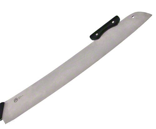 American METALCRAFT, Inc. American Metalcraft PPK17 - Cuchillo para pizza de acero inoxidable con doble asa, hoja de 18 pulgadas, color plateado