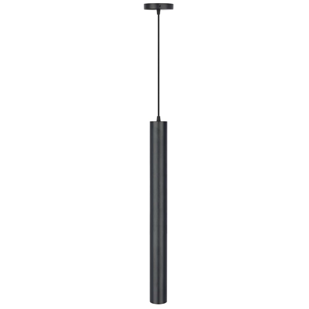Lámpara Colgante Cilíndrica Negra ARTLITE ADE-614, Base GU10, Cable Ajustable, Diseño Minimalista Moderno para Isla de Cocina, Comedor, Restaurante y Bar