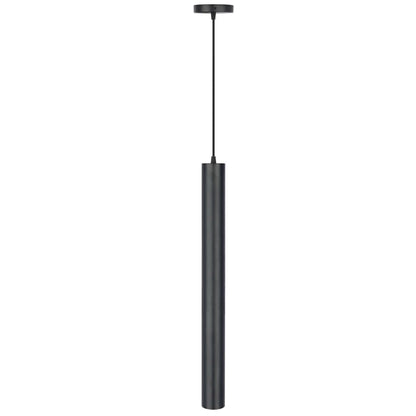 Lámpara Colgante Cilíndrica Negra ARTLITE ADE-614, Base GU10, Cable Ajustable, Diseño Minimalista Moderno para Isla de Cocina, Comedor, Restaurante y Bar