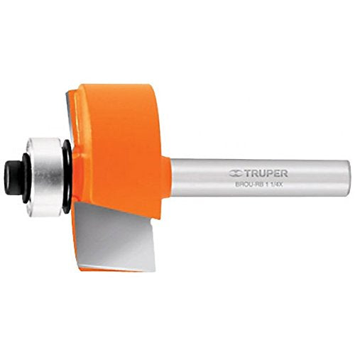 Truper BROU-RB1-1/4X, Broca para router, rebajado con balero, 1-1/4"