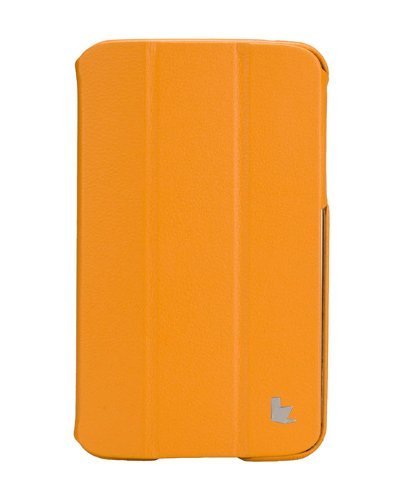 JisonCase JS-S21-03H80 Premium Leatherette Classic Smart Cover Case for Samsung Galaxy Tab 3 7.0, Yellow