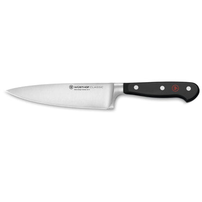 WÜSTHOF Classic - Cuchillo de Chef 9" (23 cm), Acero Alemán Forjado, Cuchillo Profesional para Carne, Hoja Precisa y Control Total