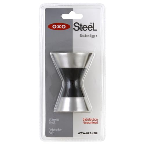 OXO Good Grips 3105000 SteeL Double Jigger, No aplica, Silver