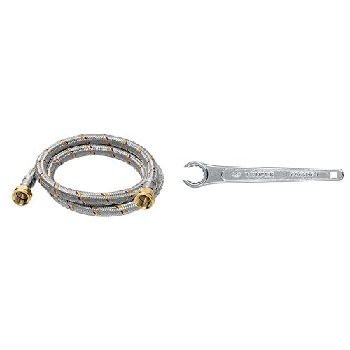 Pretul Manguera para Gas de Aluminio 3/8" con Regulador o Llave - 100 cm - Manguera gas + Llave LL-GA