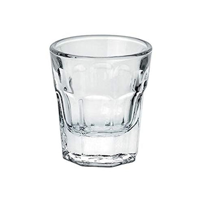 Borgonovo London - Juego De 6 Tequileros De Vidrio 42ml. Caballitos Para Tequila Shot Chupito Whisky, Licor, Mezcal, Bar, Fiesta Bartender.