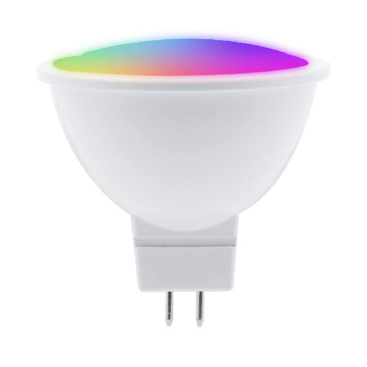 Tecnolite Connect Foco MR16 RGB 5W | 1 unidad, RGB atenuable, WiFi y Bluetooth, compatible Alexa