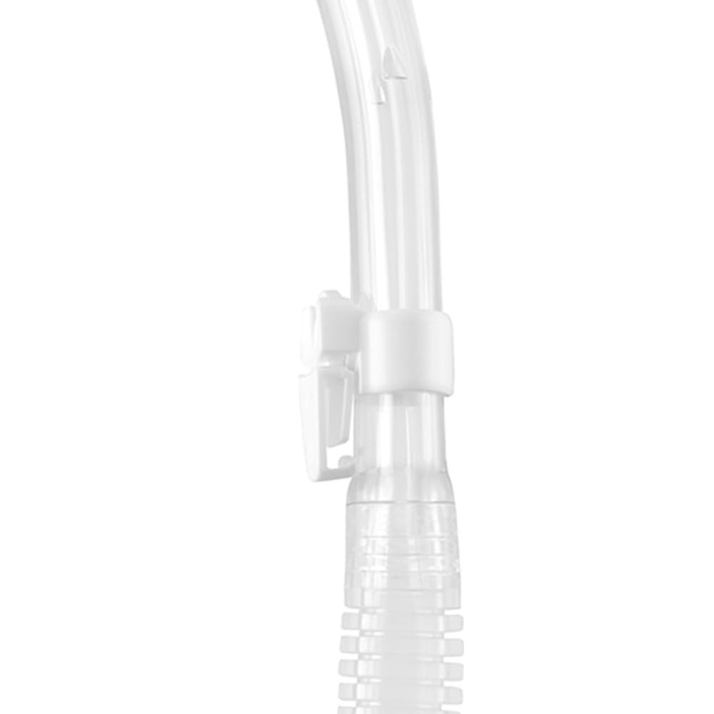 Cressi Tubo de Buceo para Adultos con protección contra Salpicaduras y válvula Superior - Supernova Dry: diseñado en Italia