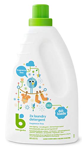 Detergente Líquido para Ropa Sin Fragancia 1.77 L | Hipoalergénico | Fórmula Vegetal | Para Ropa de Bebé y Piel Sensible