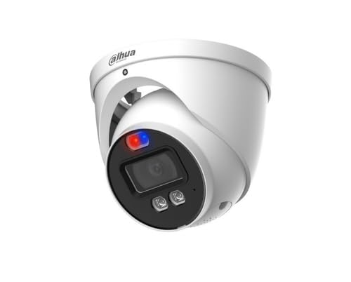 Dahua Camara, Tipo Domo TiOC, 2MP, Lente 3.6 mm, IR 40mts, Disuasion Activa, IP67, Mic. y Altavoz Integrados