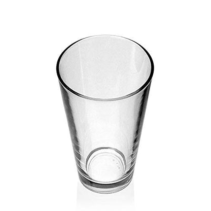 Borgonovo Conic Juego de 6 Vasos de Vidrio, 450 ml