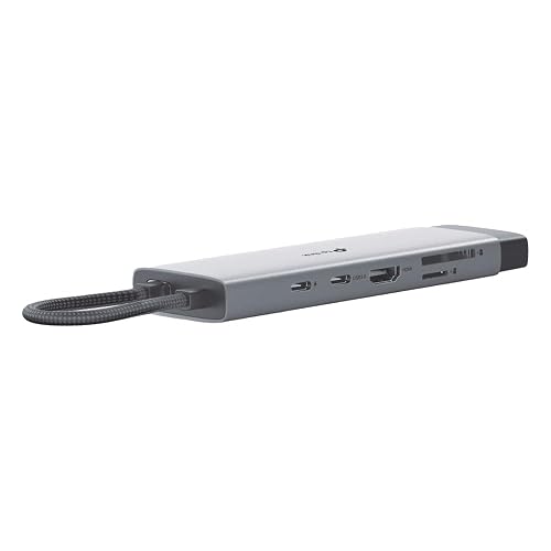 Hub USB-C TP-Link 9 en 1, HDMI 4K 60Hz, PD 100W, Ethernet Gigabit, SD/microSD, Puertos USB-C 5Gbps y 3× USB-A, Plug & Play, Compatible con MacOS, Windows, iOS, Android, ChromeOS (UH9120C)