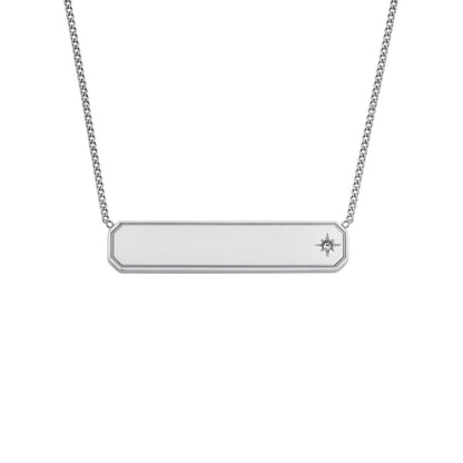 Collar Fossil JF04927040 Sadie de acero inoxidable en tono plateado para mujer