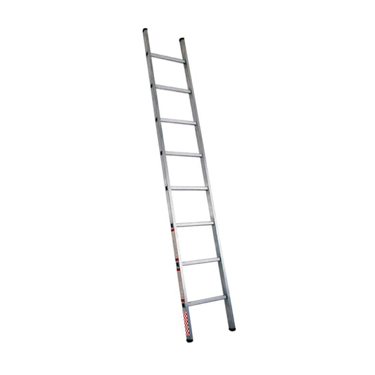 Escalera Recta De Aluminio 2.29M 8 Escalones Tipo III Color Gris 419308 Peldaños