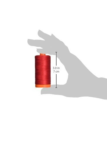 Aurifil Mako A1050-2250 - Hilo de algodón (50 W, 1,422 m), color rojo
