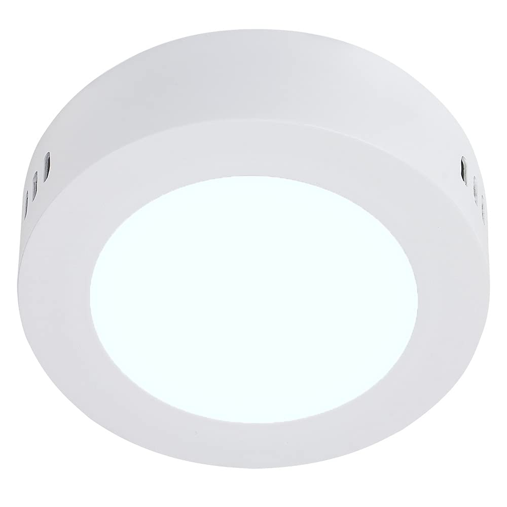 Lámpara LED, Lámpara LED para Sobreponer, Color Blanco, 12 W, Luz De Día 6 500 k, Tecnolite, Downlight LED + Lámpara LED Interior, 6 W, Luz de Día 6 500 k, 100-240 V, 350 lm, Color Blanco