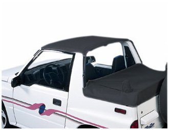 Bestop 52561-15 Strapless Bikini Black Denim Top for Suzuki Samurai, all years