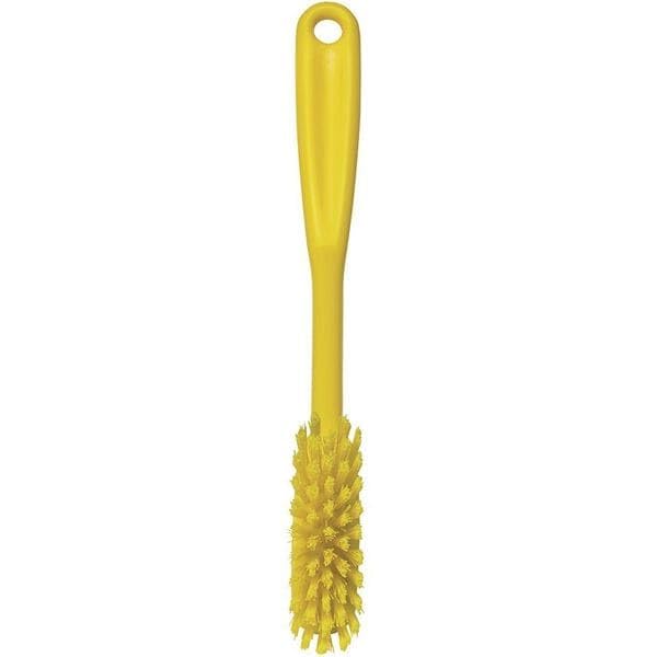Vikan 42876 Coarse/Fine Sweep Dish Brush, Polypropylene, Polyester Bristle, 11", Yellow
