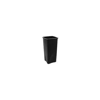 Rubbermaid Commercial Products Untouchable® – Contenedor Cuadrado para Recolección de Residuos, Bote Resistente a Abolladuras y Grietas, Capacidad de hasta 87 L, Negro FG356988BLA