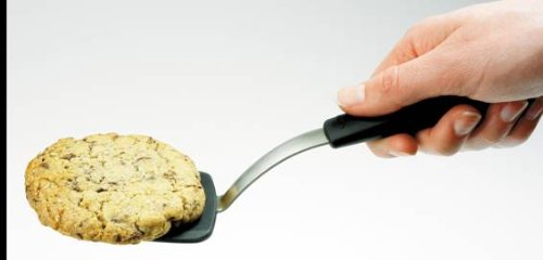 OXO Good Grips 1147100 Silicone Cookie Spatula, 4 pulgadas/10.16 cm, Gris