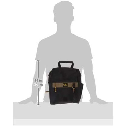 Custom LeatherCraft 1509 Bolsa para Herramientas de Electricista Profesional con 21 Bolsillos con zíper
