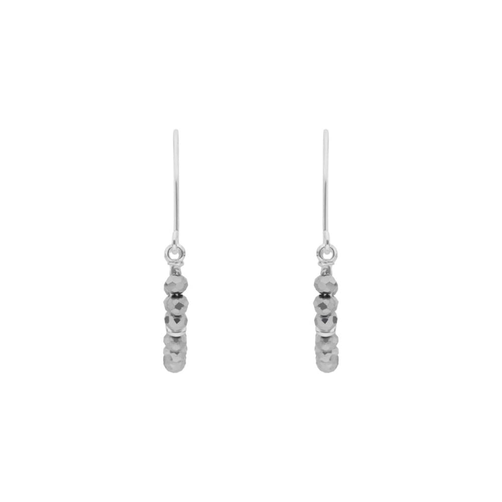 Nine West Aretes Color Plateado Stormy Beads En Forma Varias De Terminado Brillante para Mujer