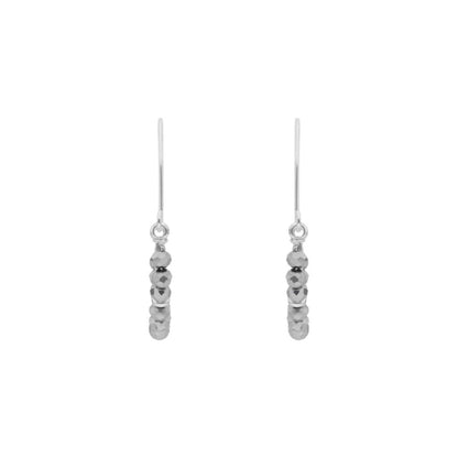 Nine West Aretes Color Plateado Stormy Beads En Forma Varias De Terminado Brillante para Mujer