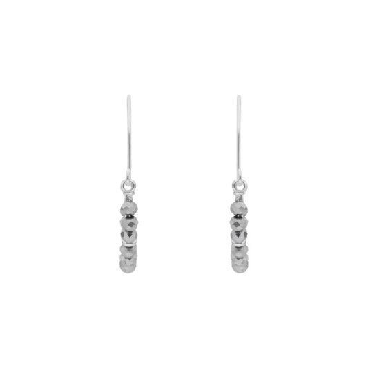 Nine West Aretes Color Plateado Stormy Beads En Forma Varias De Terminado Brillante para Mujer