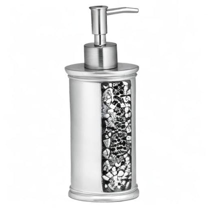 Popular Bath Soap Dispenser/Lotion Pump, Sinatra Collection, Silver