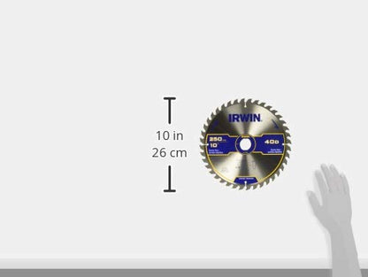IRWIN Disco Sierra Circular de 10 Pulgadas (254mm) 40 Dientes 15185