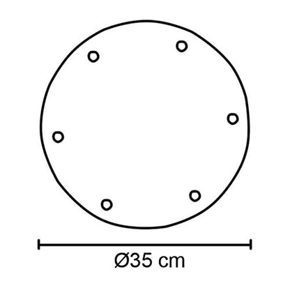 Maxxi MX-ACC05/B Base para 6 Luminarios, color Blanco