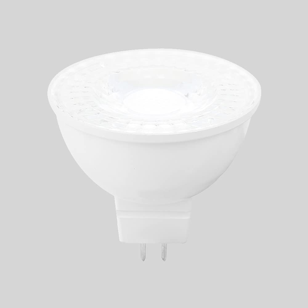 Tecnolite - Pack 8 Focos LED MR16 para Iluminación Interior, 5.5 Watts y 350 Lumens, Luz de Día No Atenuable, Ahorrador de Energía Eléctrica