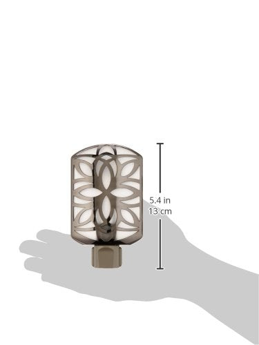GE 11314 - Luz de noche LED decorativa, enchufable con sensor de anochecer a amanecer, blanco cálido, ideal para sala de estar, recámara, guardería, cocina o baño, níquel cepillado