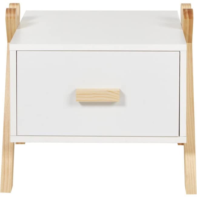 ALTEREGO - Buró infantil nórdico Klem, Color Blanco y Madera