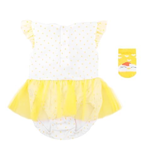 Baby Creysi Body Pollito para Bebé Niña Algodón Hipoalergénico