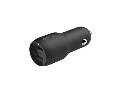 Belkin Cargador para Automóvil Doble USB-A de 24 W Boost↑Charge™ + Cable USB-A a Lightning