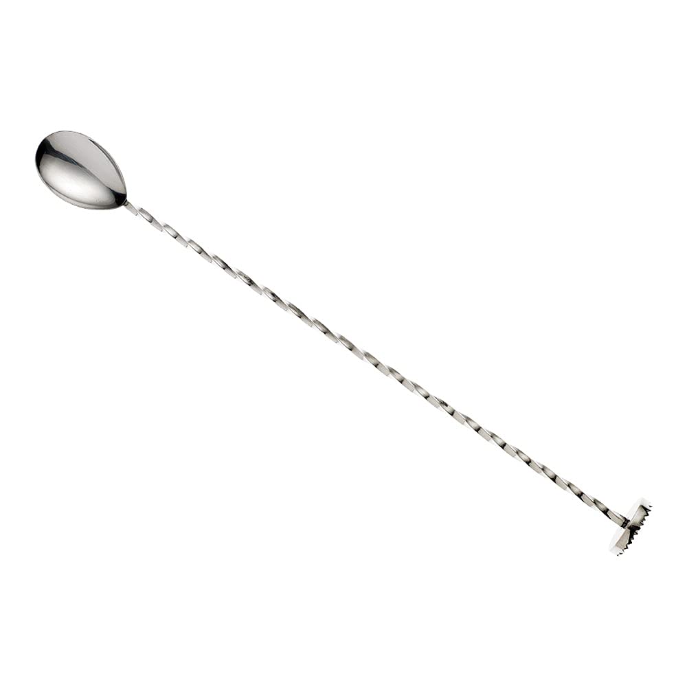 Barfly M37010 - Cuchara de acero inoxidable estándar (33.5 cm), Acero inoxidable, Muddler 11 13/16" (30.0 Cm), 1