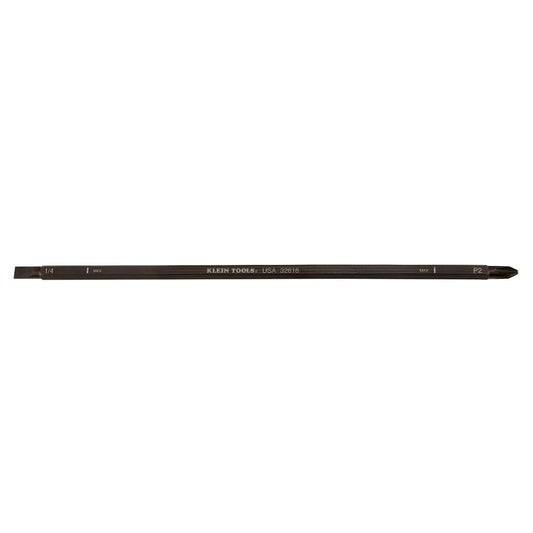 Klein Tools 32618 - Hoja para destornilladores de longitud ajustable 32751 y 32708, fabricada en Estados Unidos, Phillips #2 y puntas de gabinete de 1/4 pulgada