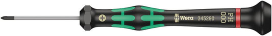 Wera 05345290001 2050 PH - Destornillador para tornillos Phillips para aplicaciones electrónicas PH 000 mm x 40 mm