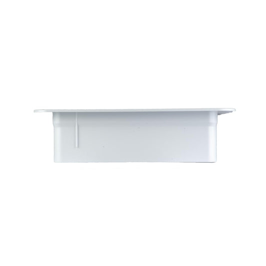 HENG'S Industries Interior Blanco Decorado | Ideal para caravanas, campistas, autocaravanas | Pierna Vertical de 3 1/4 Pulgadas a 4 1/4 Pulgadas | Apertura de 16 x 16 Pulgadas | 90094B