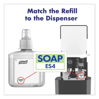 PURELL HEALTHY SOAP ES4 Dispenser, Graphite - Dispenser for ES4 HEALTHY SOAP 1200mL Refills - 5034-01