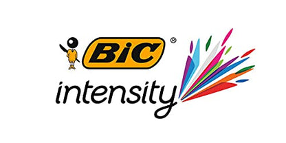 BIC Plumín Intensity Punto Ultra Fino No Traspasa el Papel Escritura Precisa Colores Intensos Surtido de Colores 10 Piezas