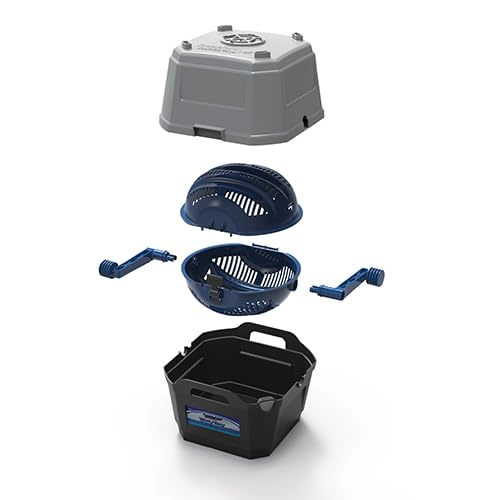 Frankford Arsenal Platinum Series Separador de Medios húmedos/Secos con tamiz Perforado y Filtro de Malla para Recarga, Azul, Gris