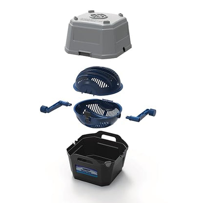 Frankford Arsenal Platinum Series Separador de Medios húmedos/Secos con tamiz Perforado y Filtro de Malla para Recarga, Azul, Gris