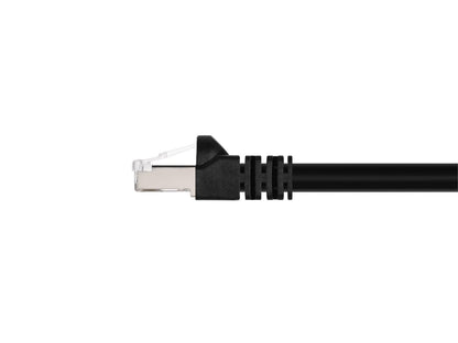 Monoprice Cat6A Ethernet Patch Cable - Network Internet Cord - RJ45, 550Mhz, STP, Pure Bare Copper Wire, 10G, 26AWG, 20ft, Black