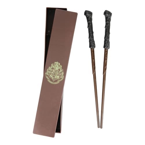 Palillos Mágicos Harry Potter - Set de Palillos Oficiales con Estuche, Regalo para Fans