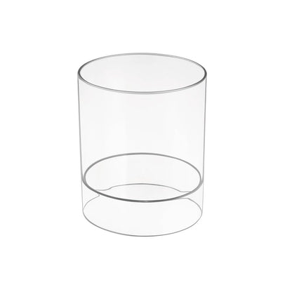 InterDesign Clarity Caja organizadora para Guardar Productos para el Cabello, contenedor plástico con Dos divisiones, Transparente
