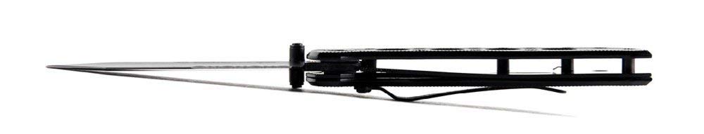 Smith & Wesson CK5TBS Cuchillo Plegable de Alto Carbono de 7.4 Pulgadas con una Hoja Tanto Dentada de 3.2 Pulgadas y Mango de Aluminio para Exteriores, táctico, Supervivencia y EDC
