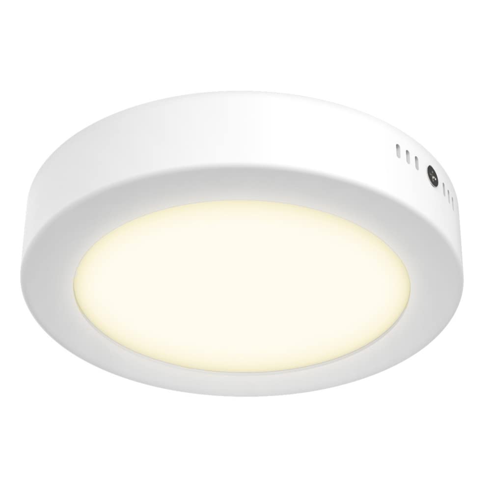Kit de 3 focos LED Inteligentes,Tecnolite KIT GLOW SMART, CCT Atenuble, Base E27, WiFi, Lámpara LED Interior de Techo,Lampara Interior Empotrado, Modelo,Color: Blanco.